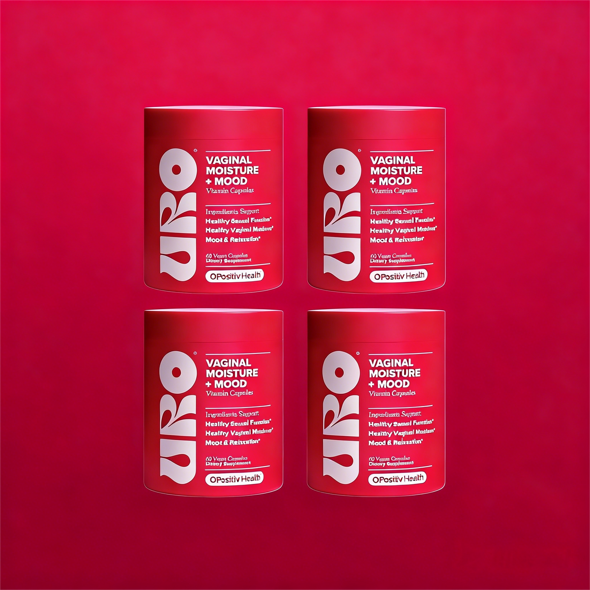 O Positiv URO Vaginal Moisture & Mood Formulated to Support Vaginal Moisture, Mood & Relaxation -30 Servings